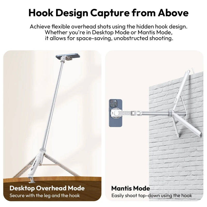 Ulanzi TT88 Creator Pro 1.44m Magnetic Overhead Tripod with Remote