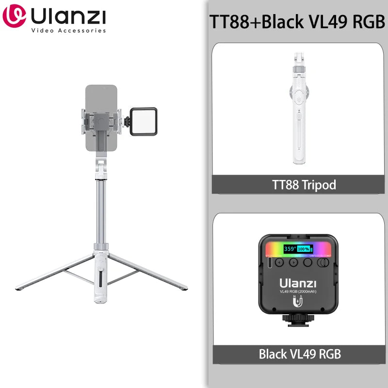 Ulanzi TT88 Creator Pro 1.44m Magnetic Overhead Tripod with Remote