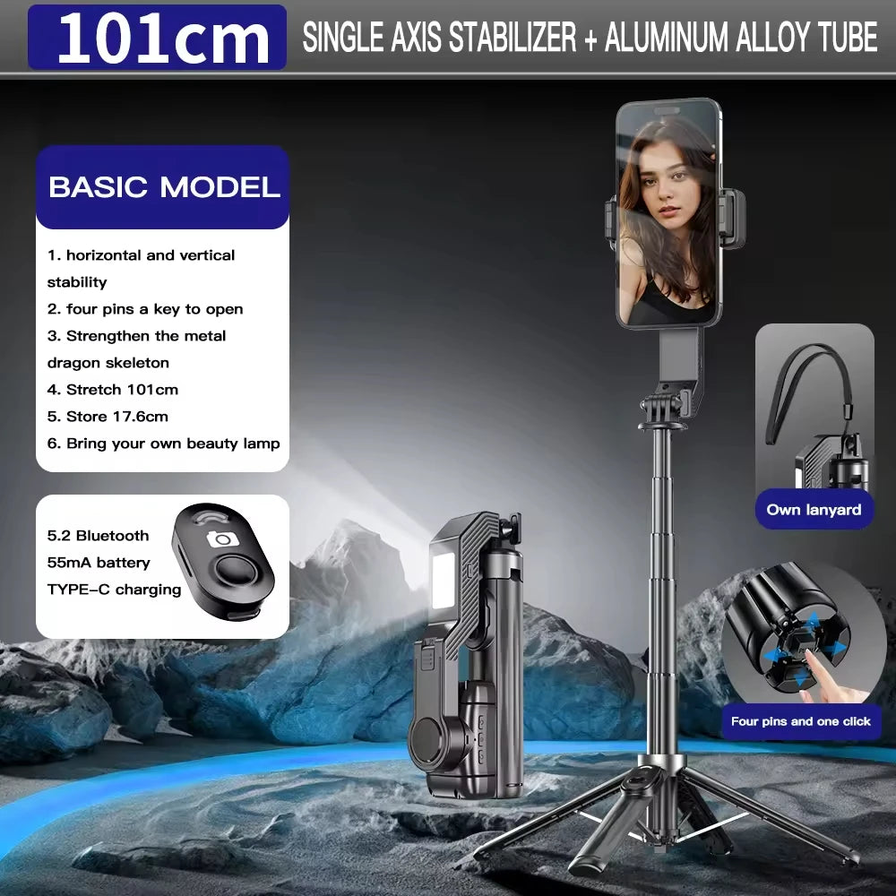 SteadyPro X1 Smartphone Gimbal Stabilizer with Wireless Remote