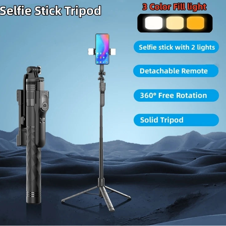 Elevate Pro 1750mm LED Wireless Selfie Stick Tripod